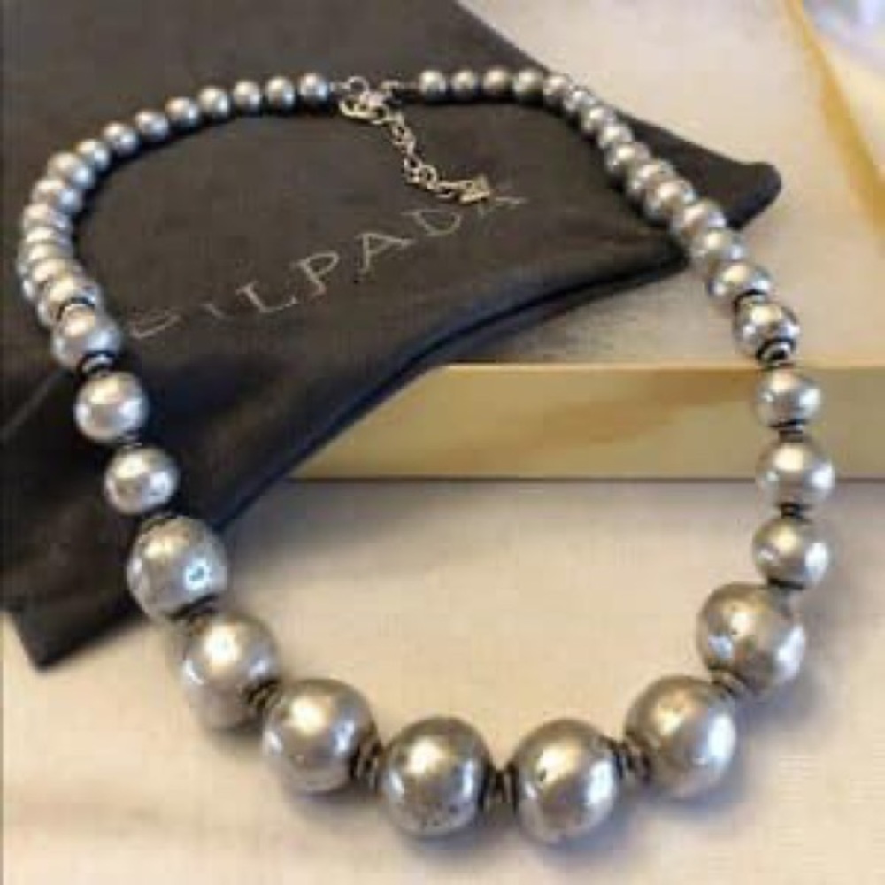 Gorgeous Silpada Sterling oxidized electroformed beaded necklace - Picture 2 of 2